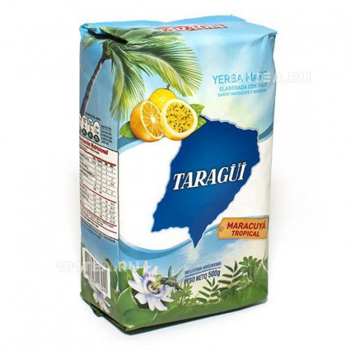 Taragui Maracuya Tropical с ароматом маракуйи и апельсина, 500 гр.